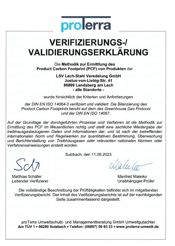 Verifizierungserklärung LSV PCF_2023